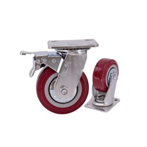 Customized Durable PVC PP Industrial Caster Wheel For Trolley