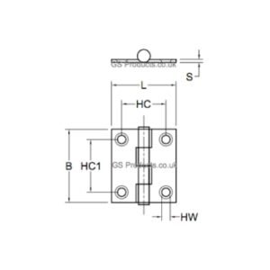 Stainless Steel Butt Hinges - Image 2