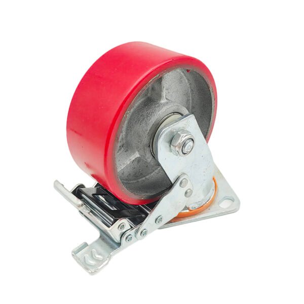 Heavy Duty Caster Wheels Polyurethane Industrial Locking Castors - Image 3