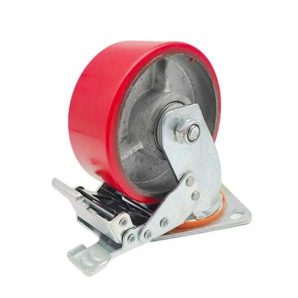 Heavy Duty Caster Wheels Polyurethane Industrial Locking Castors - Image 2