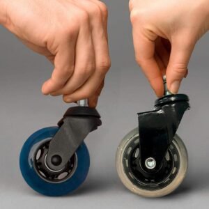 2-Inch black cabinet casters coffee table heavy duty furniture casters - Image 2