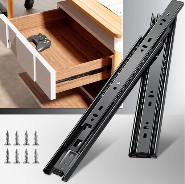 34 in. 500 lb. Load Capacity 3-Section Drawer Slide Full Extension