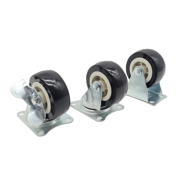 5 Inch Castor Wheels Heavy Duty Silent Caster With Brake - Image 4