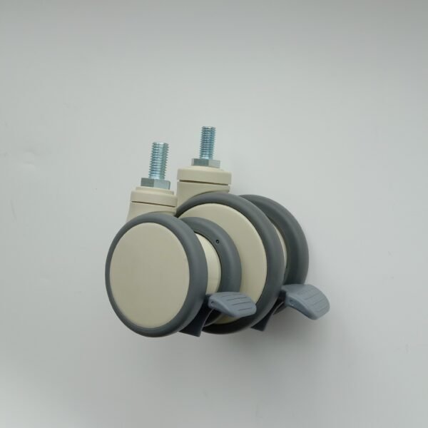 Hot Selling PP Brake Double Disc Hospital Bed Accessories Caster Medical - Image 2