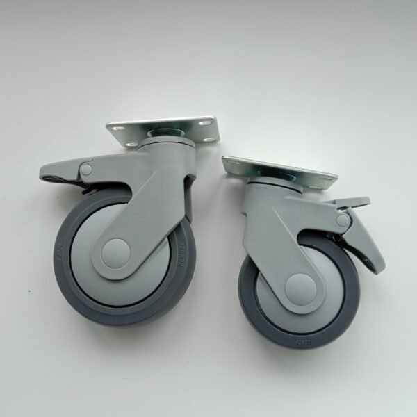 Double PP Hospital Bed Accessories Medical Caster Wheels