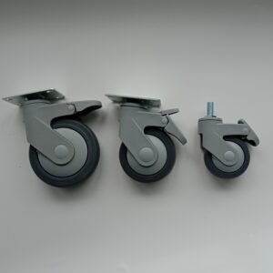 Double PP Hospital Bed Accessories Medical Caster Wheels