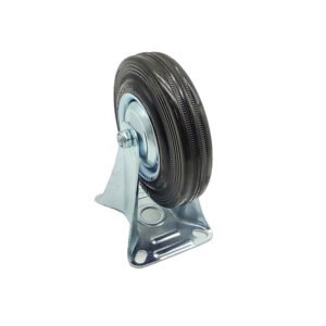 4 Inch Black Heavy Duty Swivel Casters With Brake - Image 3