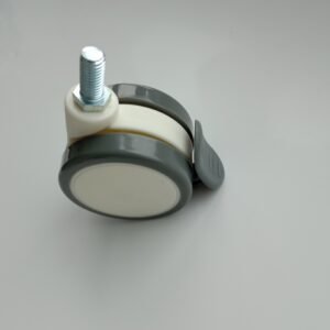 3 Inch Caster Hospital PU Material Twin Medical Bed Wheels - Image 4