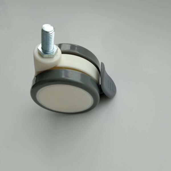 3 Inch Caster Hospital PU Material Twin Medical Bed Wheels - Image 4