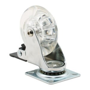 Silent 2/3/4 Inch Pvc Pu Material Industrial Caster Wheels