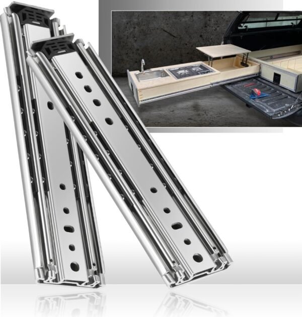 Damping Buffer High Quality Ball Bearing Heavy Duty Slides 1000 lbs - Image 4