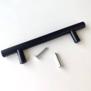 Stainless Steel Furniture Kitchen Cabinet Drawer Pulls Black Door Handles - Image 3