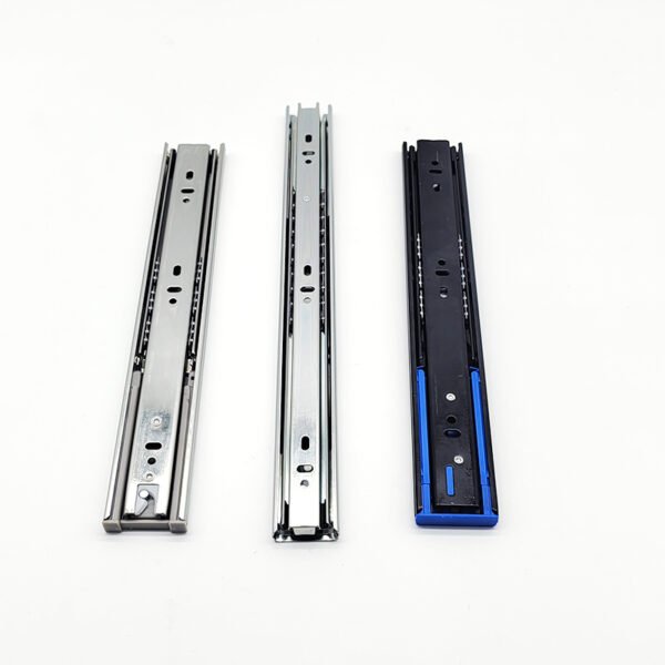 Soft Closing Push Open Full Extention Hardware Ball Bearing Telescopic Drawer Slide - Image 2