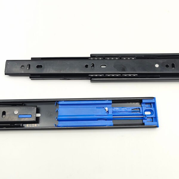 Soft Closing Push Open Full Extention Hardware Ball Bearing Telescopic Drawer Slide - Image 3