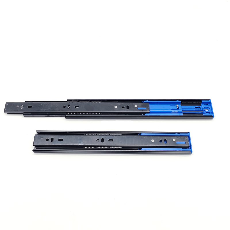 Soft Closing Push Open Full Extention Hardware Ball Bearing Telescopic Drawer Slide - Image 1