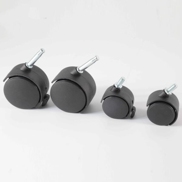 2-Inch black cabinet casters coffee table heavy duty furniture casters