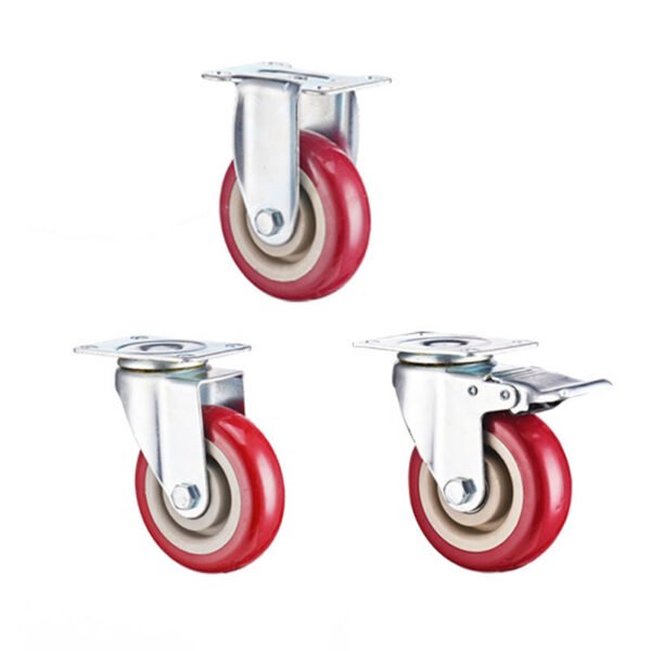 Factory price plastic 2 inch twin furniture caster wheels - Image 3