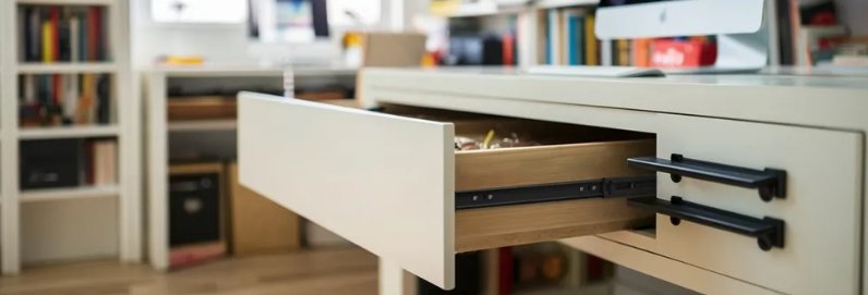 Soft Close Ball Bearing Sides Full Extension Mount Drawer Slides, black