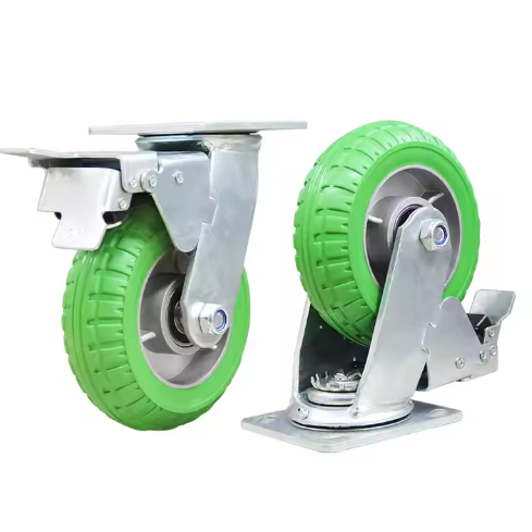 Locking caster wheels