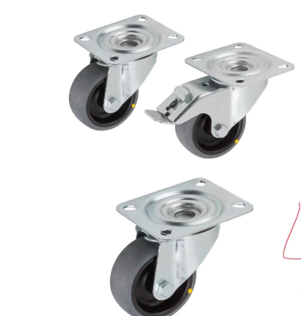 casters with brakes